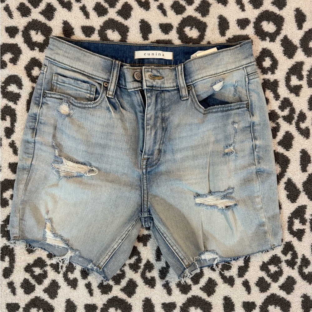 Cunina Distressed Denim Shorts